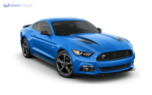 Blue FORD MUSTANG 2020