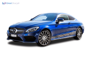 Blue MERCEDES C300 2017