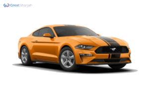 Orange FORD MUSTANG 2019