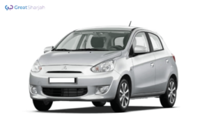 Silver MITSUBISHI MIRAGE 2014