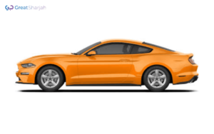 Orange FORD MUSTANG 2019