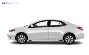 White TOYOTA COROLLA 2019