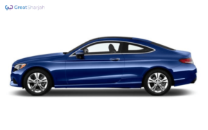 Blue MERCEDES C300 2017