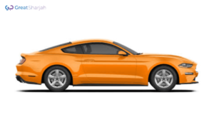 Orange FORD MUSTANG 2019