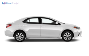 White TOYOTA COROLLA 2014