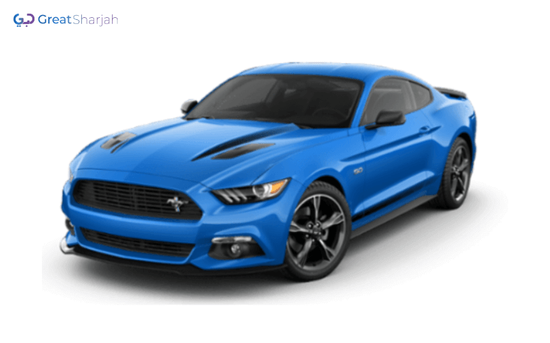 Blue FORD MUSTANG 2017