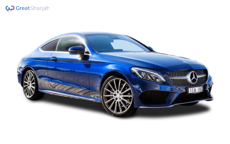 Blue MERCEDES C300 2017