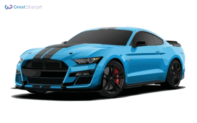 Blue+Black FORD MUSTANG 2020