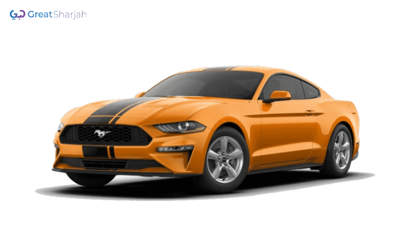 Orange FORD MUSTANG 2019