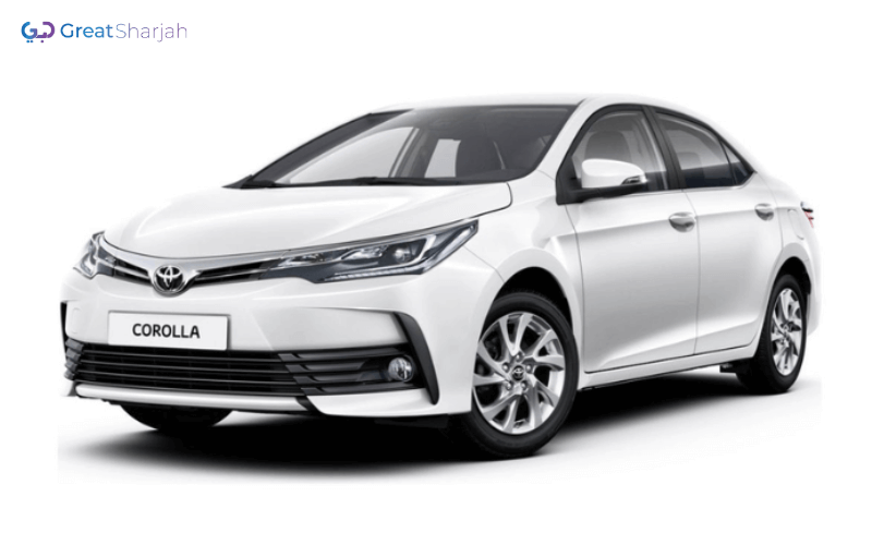 White TOYOTA COROLLA 2014